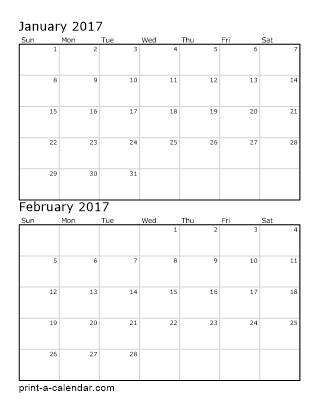 Two Vertical Months 2017