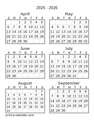 Next Six Months | One page