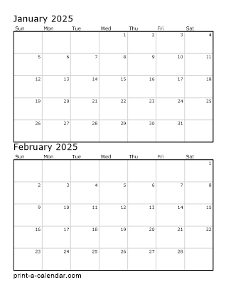 Free Calendars To Print By Months Per Page Dodi Nadeen