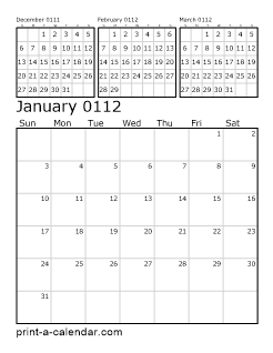 Download 112 Printable Calendars