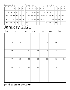 Featured image of post Free Printable 2021 Yearly Calendar With Holidays : Download or print this free 2021 calendar in pdf, word or excel format.