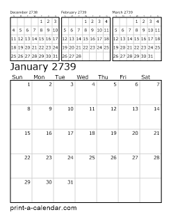 Download 2739 Printable Calendars