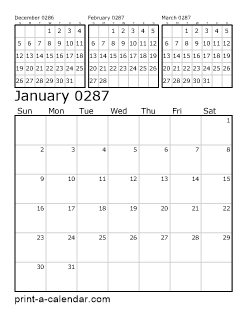 Download 287 Printable Calendars