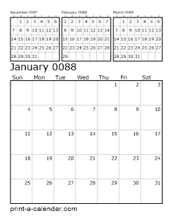Download 88 Printable Calendars