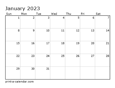 2023 printable monthly calendar - printable 2023 calendars pdf calendar ...