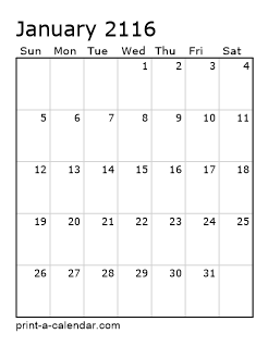 Excel Calendar 2116
