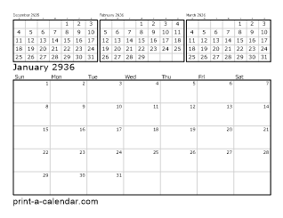 Download 2936 Printable Calendars