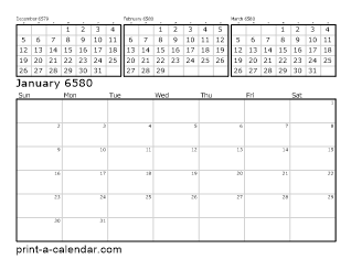 6580 Four Month Overview