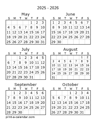 Next Six Months | One page